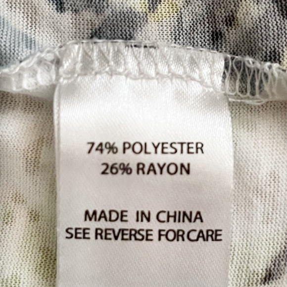 Palm Grove Multicolor Women’s Short Sleeve Top Blouse Sz L - Picture 5 of 7